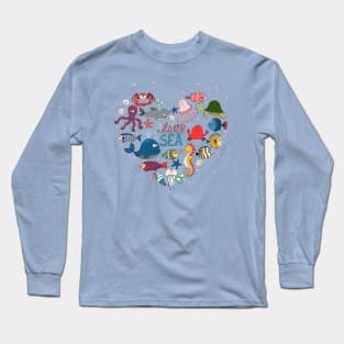 I Love Sea Doodles Long Sleeve T-Shirt